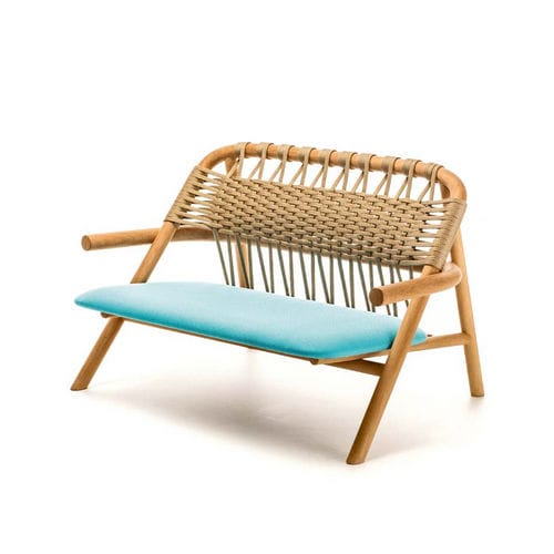Divano contemporaneo - UNAM - Very Wood - da giardino / nero / in legno