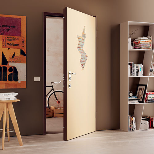 Porta di servizio - SeGreta - Di.Bi. Porte Blindate - in acciaio galvanizzato / battente / contemporanea