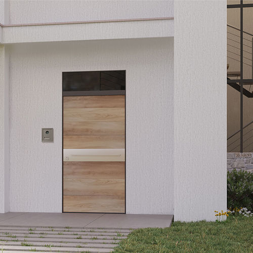 Porta d'ingresso - SeGreta Plus - Di.Bi. Porte Blindate - in acciaio galvanizzato / battente / contemporanea