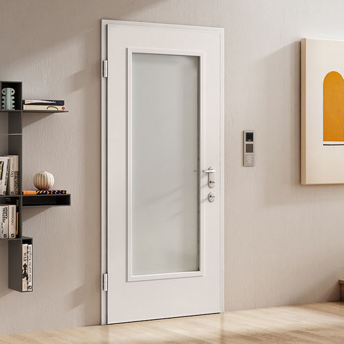Porta vetrata - 883 - Di.Bi. Porte Blindate - d'ingresso / in acciaio galvanizzato / battente