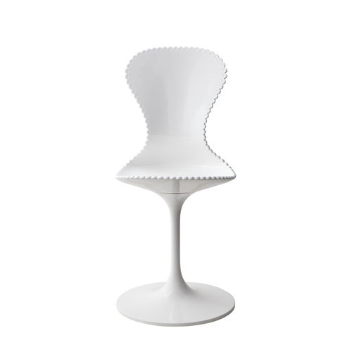 Sedia contemporanea - MAID - A lot of Brasil - da interno / in acciaio / con base centrale