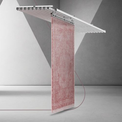 Espositore per tappeti multiuso - FIXED RAIL SYSTEM - AKDENIZ Display Systems - da soffitto / in metallo / su misura