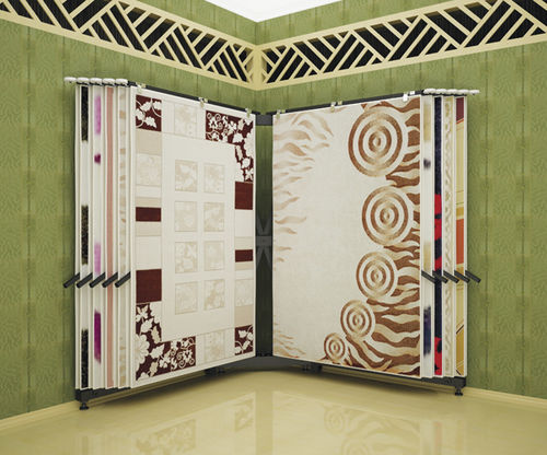 Espositore per tappeti in metallo - BOOK - AKDENIZ Display Systems - a pannello / per negozio