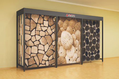 Espositore per tappeti in metallo - ÜÇLÜ - AKDENIZ Display Systems - per negozio