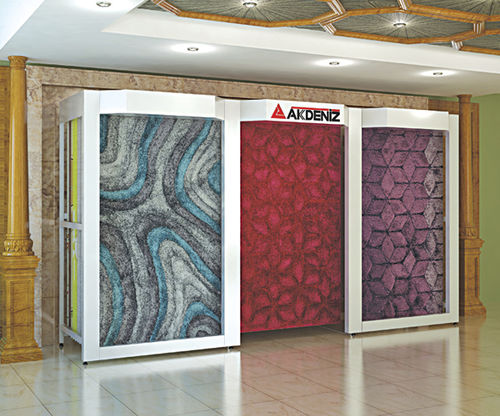 Espositore per tappeti in metallo - 104 - AKDENIZ Display Systems - per negozio