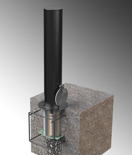Dissuasore di sicurezza - IBP / SSP  - CALPIPE SECURITY BOLLARDS - amovibile / in acciaio inossidabile / in acciaio al carbonio