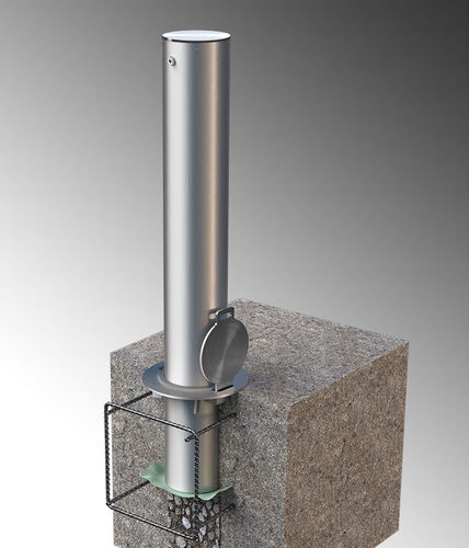 Dissuasore di sicurezza - IBR / SSR  - CALPIPE SECURITY BOLLARDS - amovibile / in acciaio inossidabile / in acciaio al carbonio