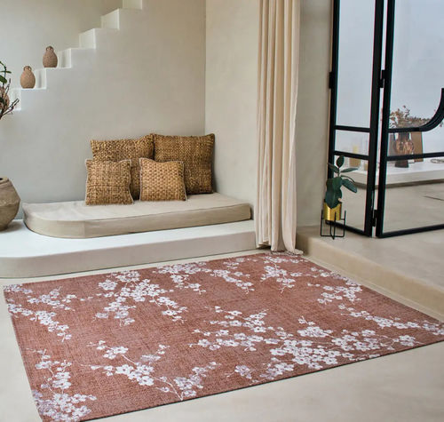 Tappeto contemporaneo - COPPER PINK - Louis De Poortere - a fiori / in poliestere / in poliestere (PES)