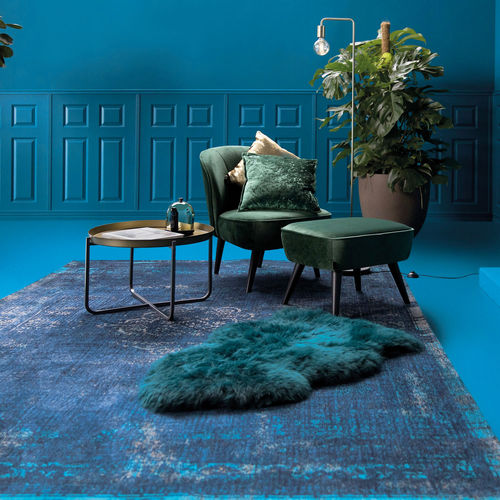 Tappeto contemporaneo - BLUE NIGHT - Louis De Poortere - a motivi / in poliestere (PES) / in cotone
