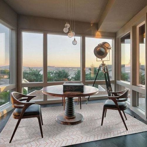 Tappeto contemporaneo - MAD MEN - COPPERTONE 8951 - Louis De Poortere - geometrico / in poliestere / in plastica riciclata