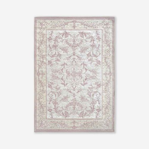 Tappeto vintage - BRUSSELS - BLUSH 6009 - Louis De Poortere - arabesca / in plastica riciclata / in lana