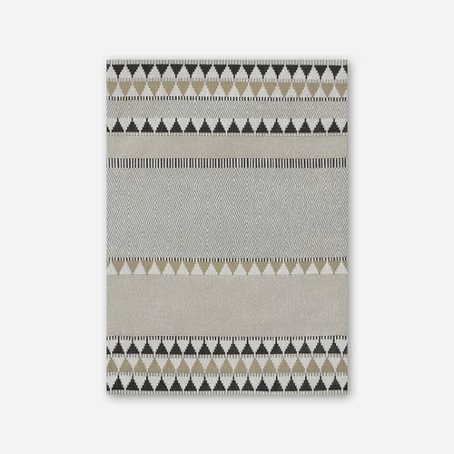 Tappeto contemporaneo - CARBON 8765 - Louis De Poortere - geometrico / in carbonio / rettangolare