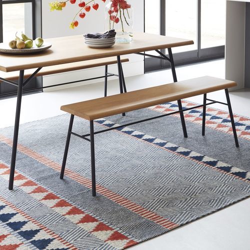 Tappeto contemporaneo - TOBI - INDIGO/TABASCO 8767 - Louis De Poortere - geometrico / in poliestere / in cotone