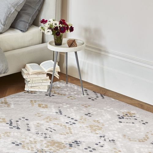 Tappeto contemporaneo - MARIT - OCHRE 8761 - Louis De Poortere - geometrico / in cotone / rettangolare