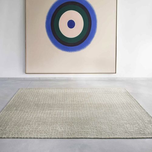 Tappeto contemporaneo - TRAMMEL - OVID BEIGE 9245 - Louis De Poortere - a tinta unita / in poliestere / in plastica riciclata