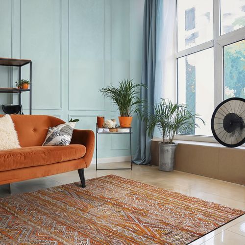 Tappeto contemporaneo - RIAD - Louis De Poortere - con motivo orientale / in gomma / in PET riciclato
