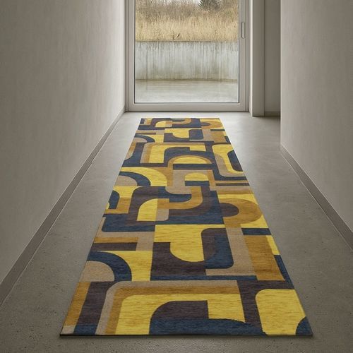 Tappeto contemporaneo - Yellow Meyer 9210 - Louis De Poortere - geometrico / in plastica / in poliestere (PES)