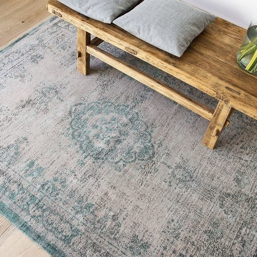 Tappeto vintage - JADE OYSTER 8259 - Louis De Poortere - a motivi / multicolore / in poliestere