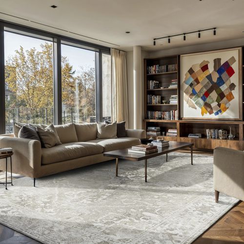 Tappeto classico - TABRIZ - SUEDE 9647 - Louis De Poortere - con motivo orientale / in plastica riciclata / in poliestere