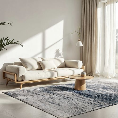 Tappeto contemporaneo - Bronx Azurite 8421 - Louis De Poortere - a motivi / in plastica / in poliestere (PES)