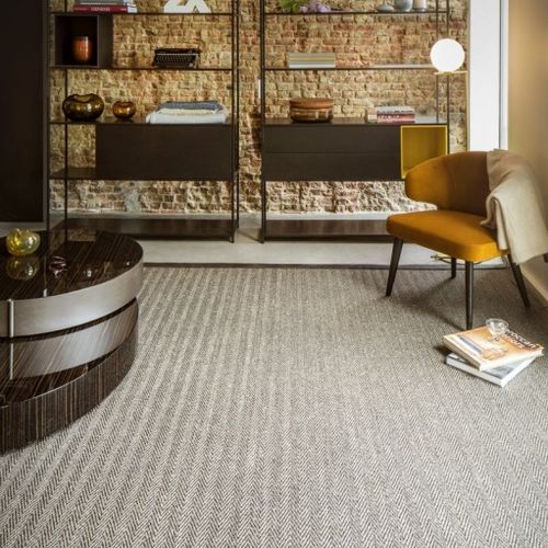 Moquette tessuta - BELLEVUE - Tasibel - bouclé / in sisal / per uso contract