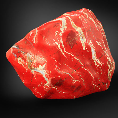 Scultura in pietra naturale - GUIDERO_RED_JASPER_GEMSTONE_RSJ11_122kg - GUIDERO Holland BV - per spazi pubblici