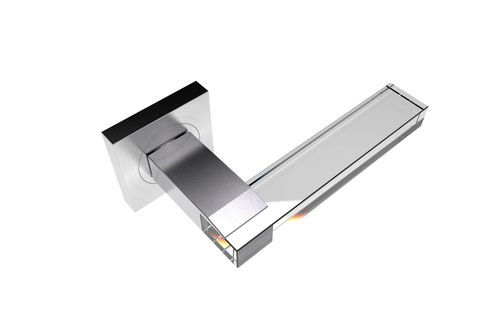 Maniglia per porta a vetri - MARQUEE R SS SATIN - GUIDERO Holland BV - in cristallo / contemporanea