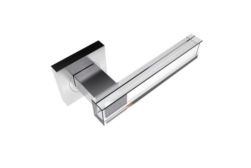Maniglia per porta a vetri - VERSUZ R SS SATIN - GUIDERO Holland BV - in cristallo / contemporanea