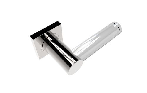 Maniglia per porta a vetri - ZOUK R SS SATIN - GUIDERO Holland BV - in cristallo / contemporanea