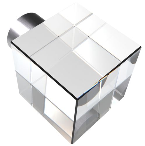 Pomello per porta contemporaneo - GUIDERO_CRYSTAL-FURNITURE_KNOB_PULL_SQUARE - GUIDERO Holland BV - in cristallo