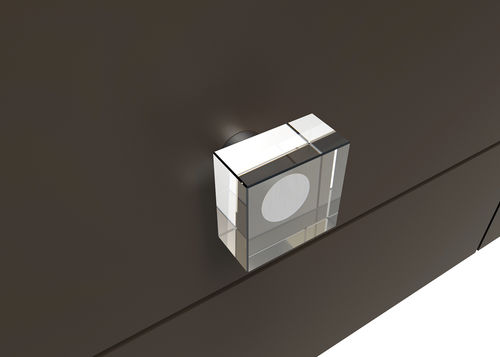Maniglia per mobile in cristallo - GUIDERO_CRYSTAL-FURNITURE_PULL_SQUARE PROJECTS - GUIDERO Holland BV