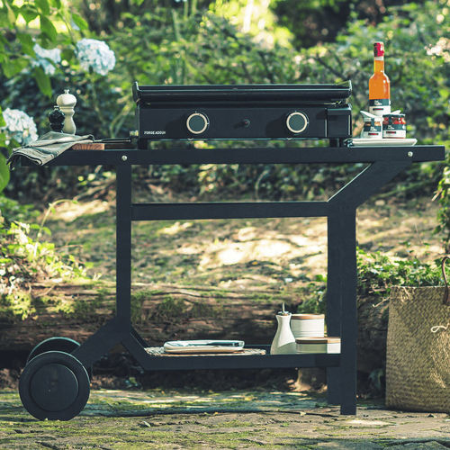 Carrello per plancha - TRA  - Forge Adour - contract / da giardino / in acciaio