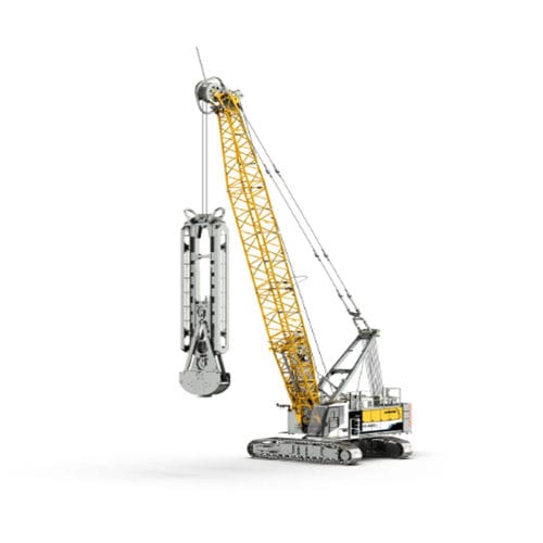 Gru con braccio - HS 8100.2 - Liebherr  - cingolata / per movimentazione / di sollevamento