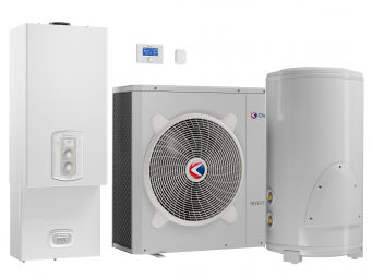 Pompa di calore aria-acqua - TALIA HYBRID FLEX - CHAFFOTEAUX - residenziale / da esterno / con caldaia ausiliaria