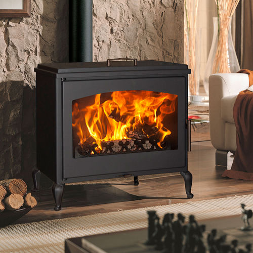 Stufa a legna - PROVENCE - Panadero - 5 kW...10 kW / multicombustibile / con piedi