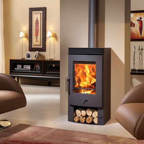 Stufa a legna - BERGEN - Panadero - 7.5 kW / multicombustibile / da appoggio