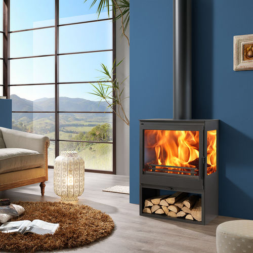 Stufa a legna - ONIX 3V - Panadero - 5 kW...10 kW / multicombustibile / da appoggio