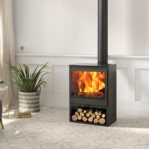 Stufa a legna - SAPHIR - Panadero - 5 kW...10 kW / multicombustibile / da appoggio