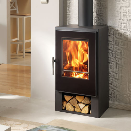 Stufa a legna - ANDES - Panadero - 5 kW...10 kW / multicombustibile / da appoggio
