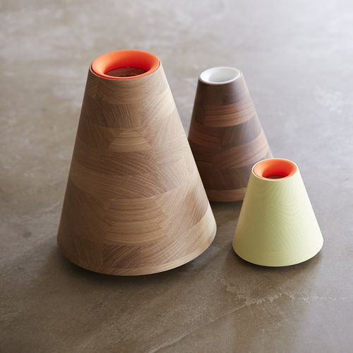Vaso contemporaneo - ETNA - Per/Use - in metallo / in legno