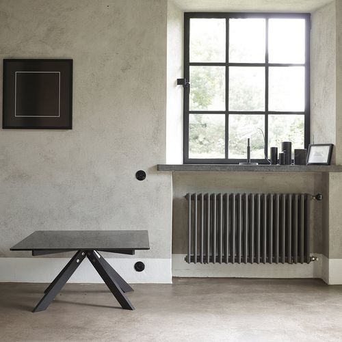 Tavolino basso contemporaneo - MARIPOSA - Per/Use - in vetro / in acciaio inossidabile / rettangolare