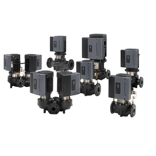Pompa ad acqua - TP, TPE INLINE - Grundfos - in ghisa / in acciaio inossidabile / centrifuga