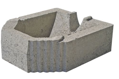 Blocco di calcestruzzo forato - MURO FACILE - mvb - leggero / per muro di contenimento / acustico