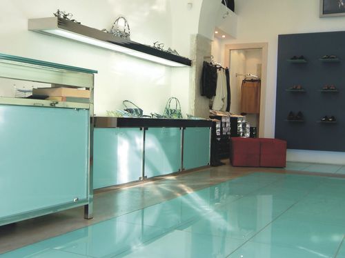 Piastrella in vetro - SHINE METAL E FLAT - eidos glass - lucida / da interno / da cucina