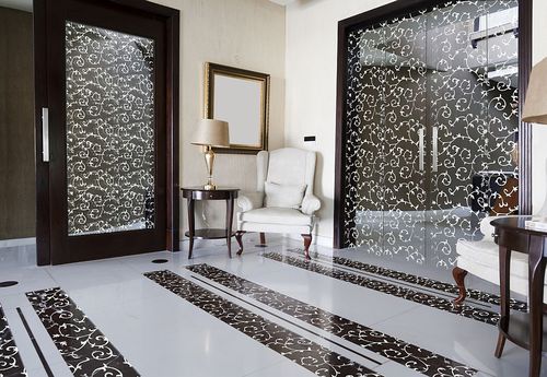 Porta da interno - ARABESQUE - eidos glass - in vetro / battente / vetrata