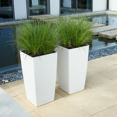 Vaso da giardino in plastica - CUBICO COLOR - Lechuza - conico