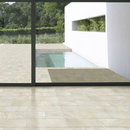 Piastrella in gres porcellanato - QUARTZ STONE - Ermes Aurelia - opaca / da interno / da esterno