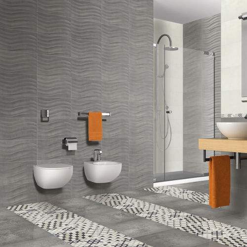 Piastrella in maiolica - URBAN  - Ermes Aurelia - a rilievo / da interno / da bagno