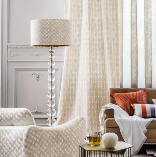 Tendina voile a motivi - GRAND HOTEL : CHRYSLER - Camengo  - in cotone / in poliestere / lavabile