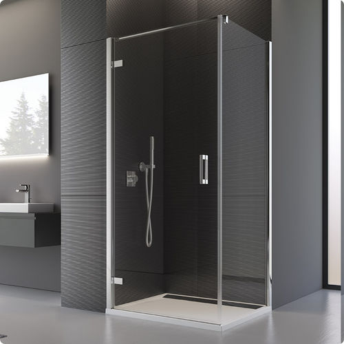Parete doccia fissa - PUR : PUR1C+PUDT2P - Ronal - a bilico / d'angolo / in vetro Securit®